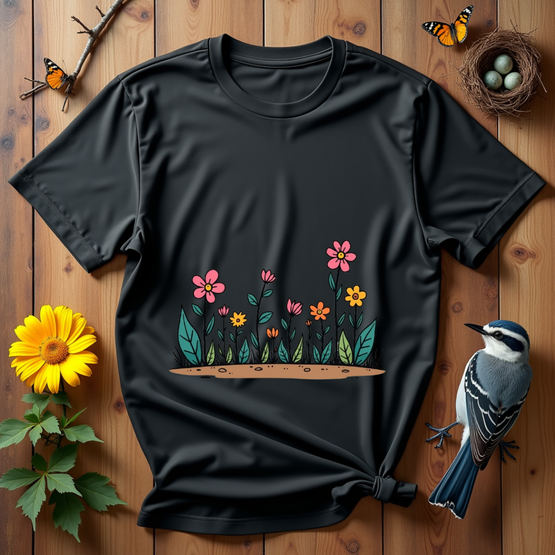 Flowers dance in bright colors Softstyle T-Shirt
