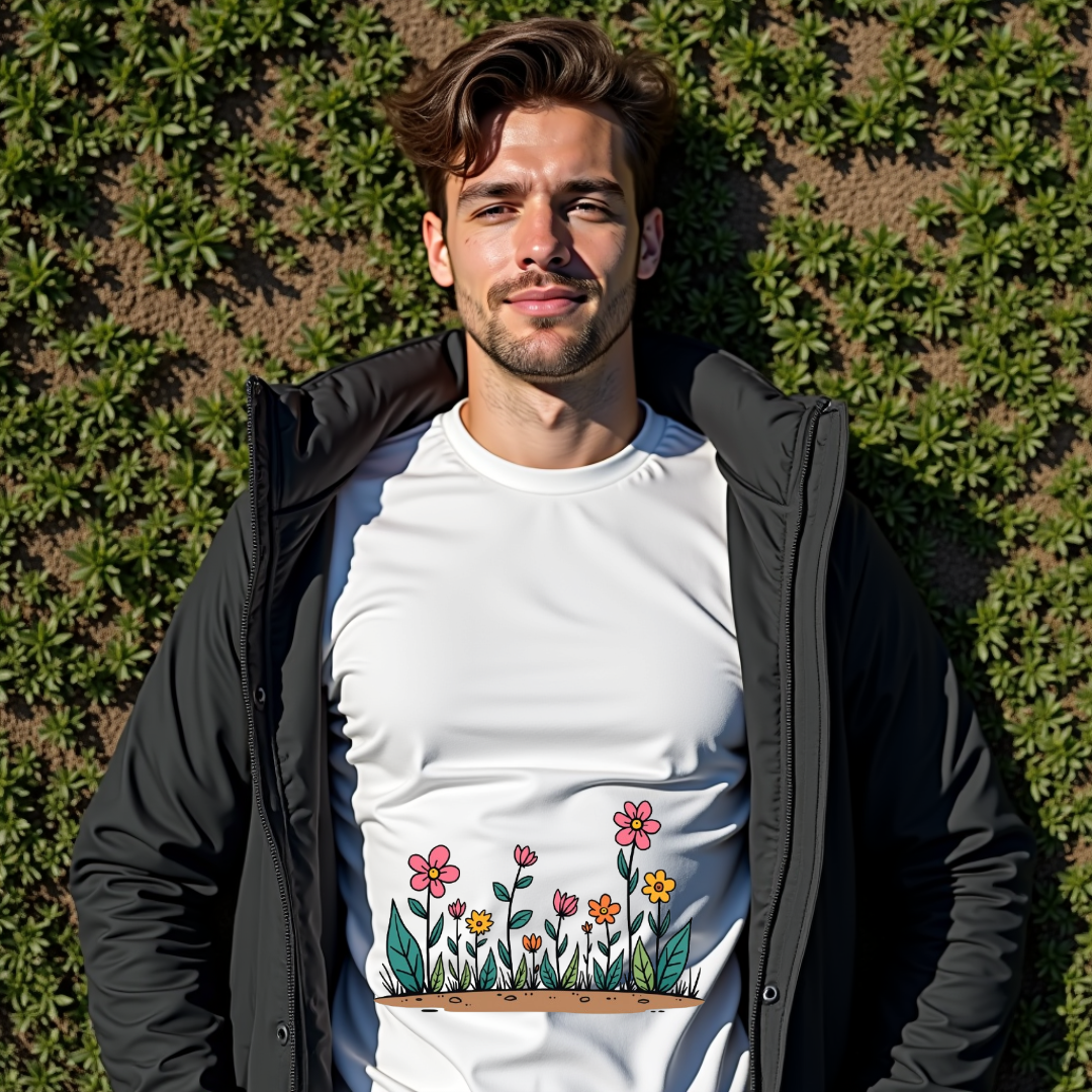 Flowers dance in bright colors Softstyle T-Shirt