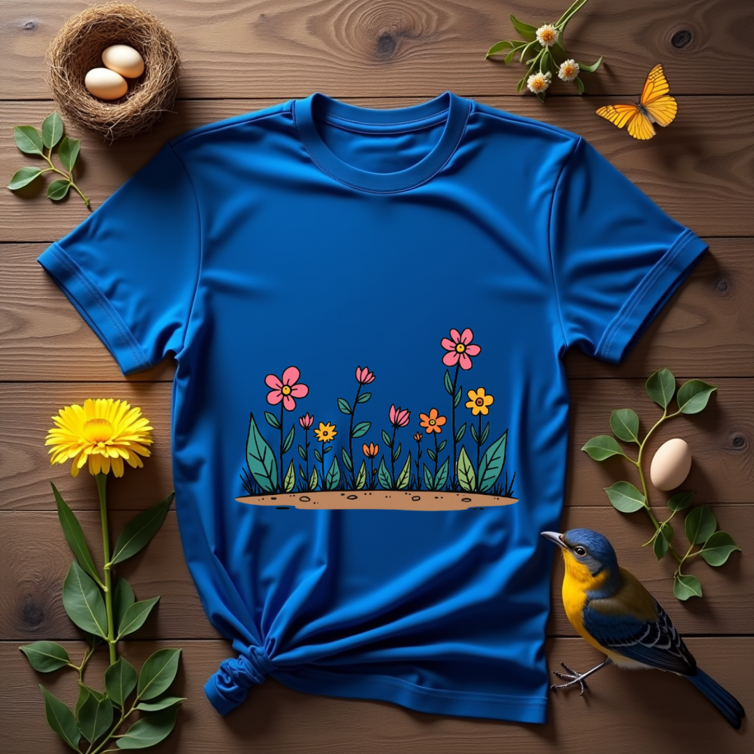 Flowers dance in bright colors Softstyle T-Shirt