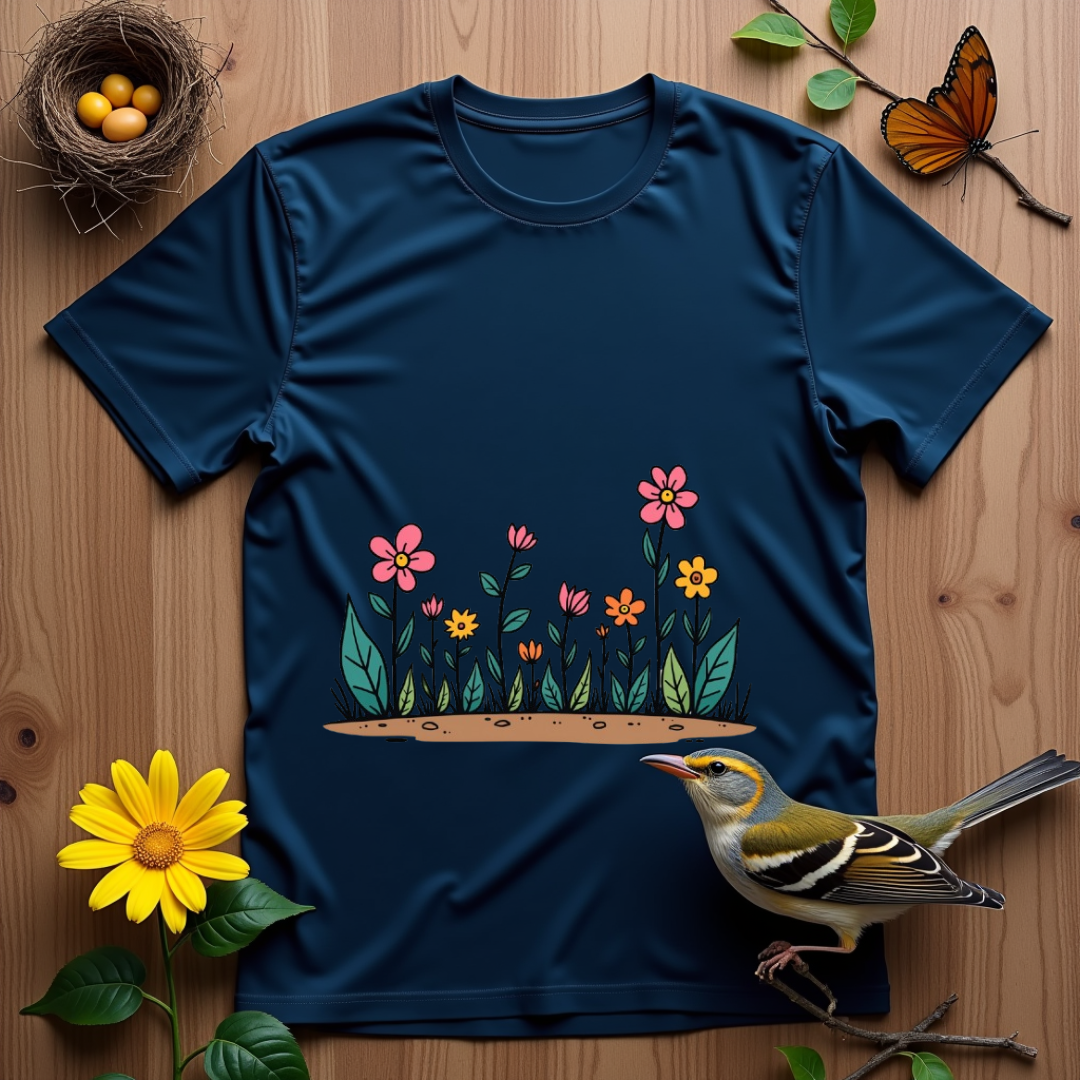Flowers dance in bright colors Softstyle T-Shirt