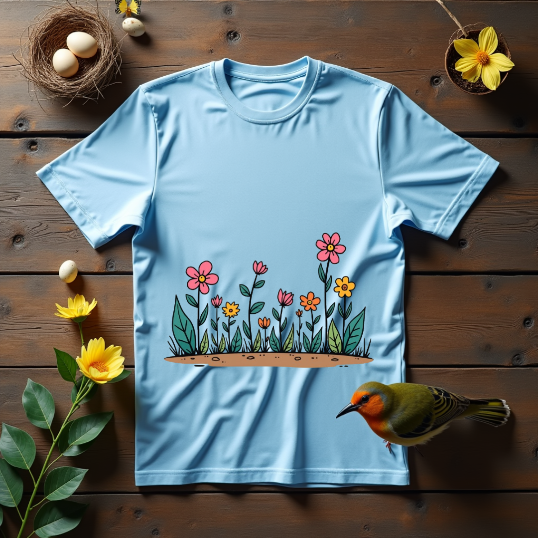Flowers dance in bright colors Softstyle T-Shirt