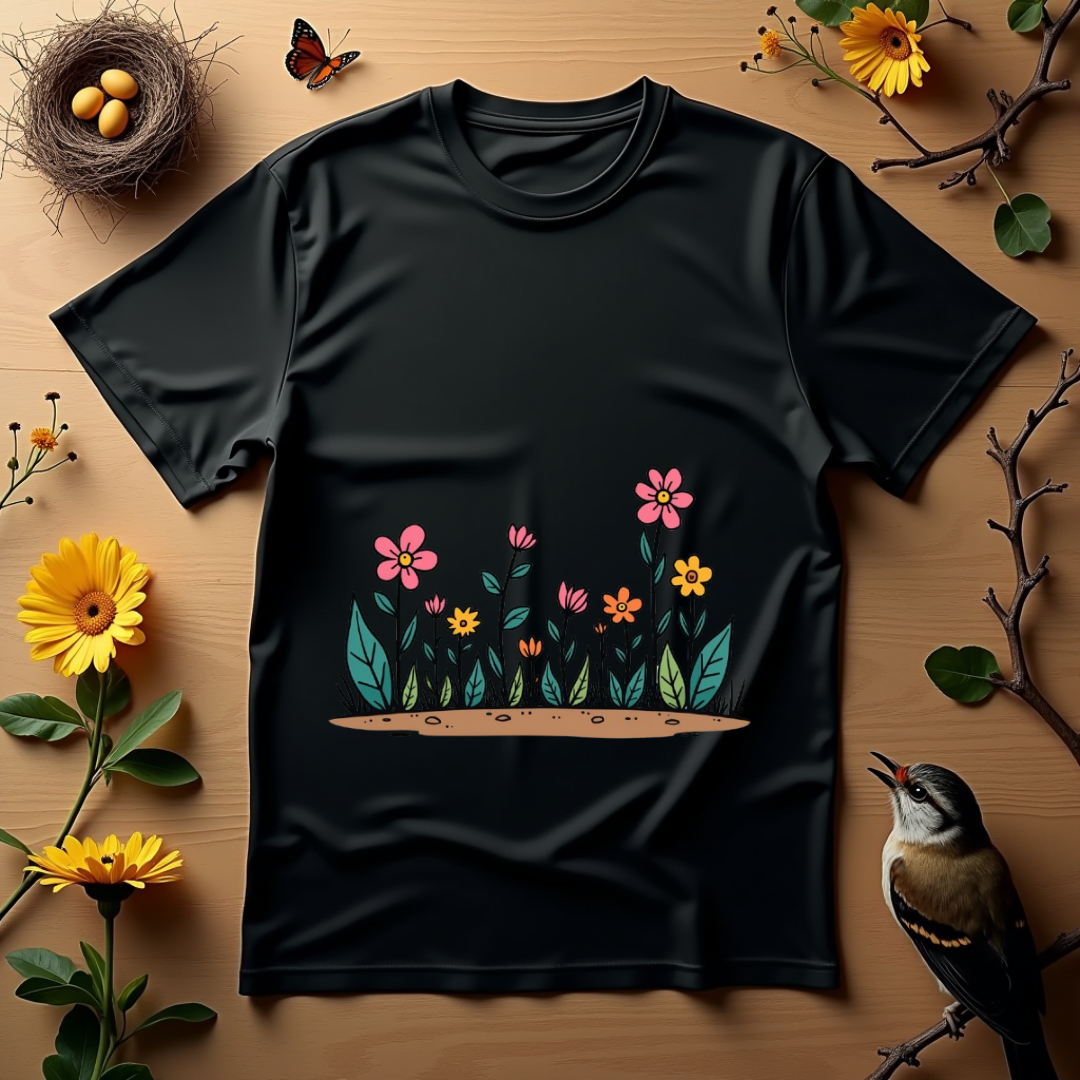 Flowers dance in bright colors Softstyle T-Shirt