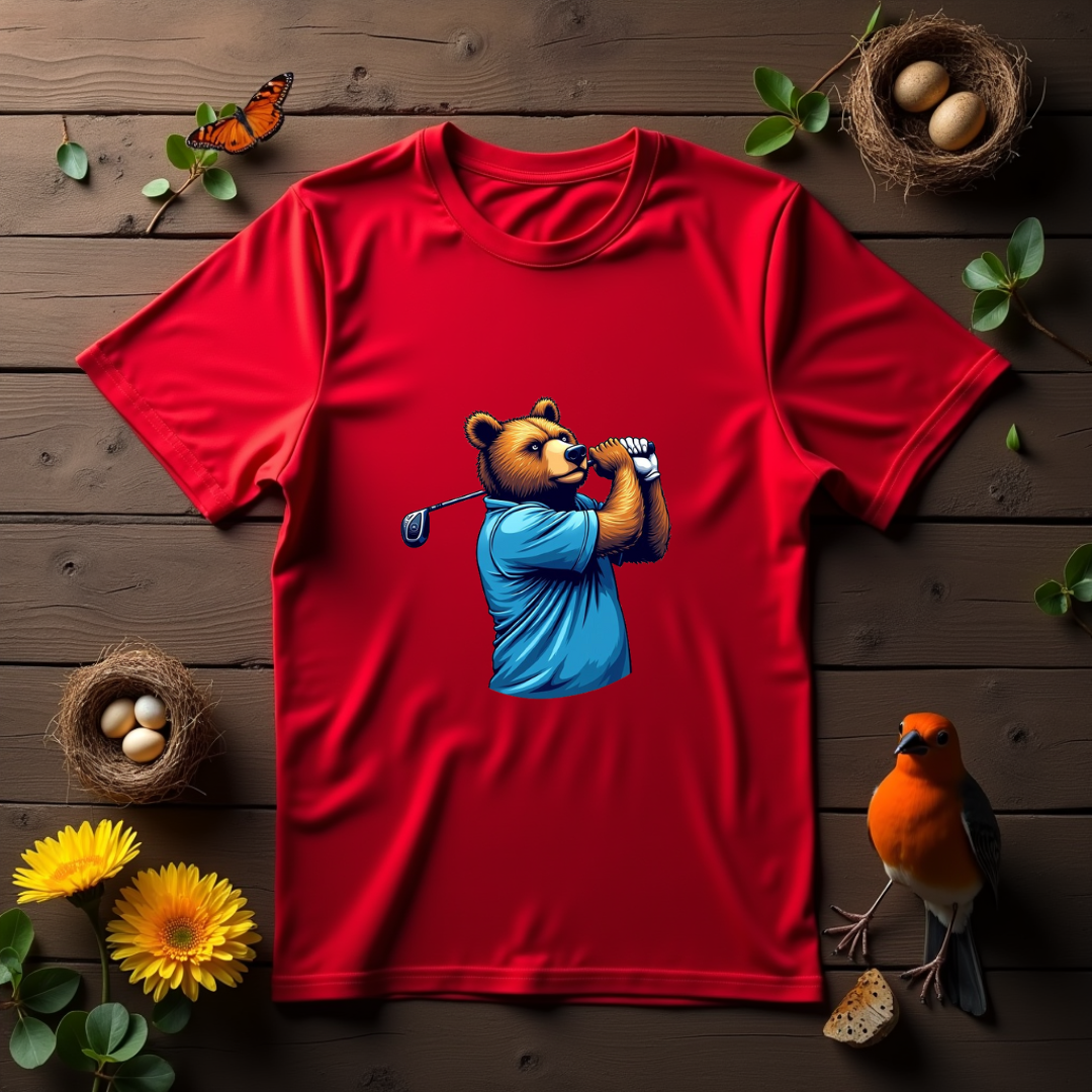 Bear Golfer Softstyle T-Shirt