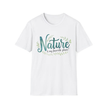 Tranquil Watercolor Nature Softstyle T-Shirt –