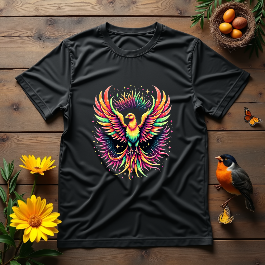 Psychedelic Motion Bird Softstyle T-Shirt