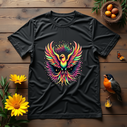 Psychedelic Motion Bird Softstyle T-Shirt