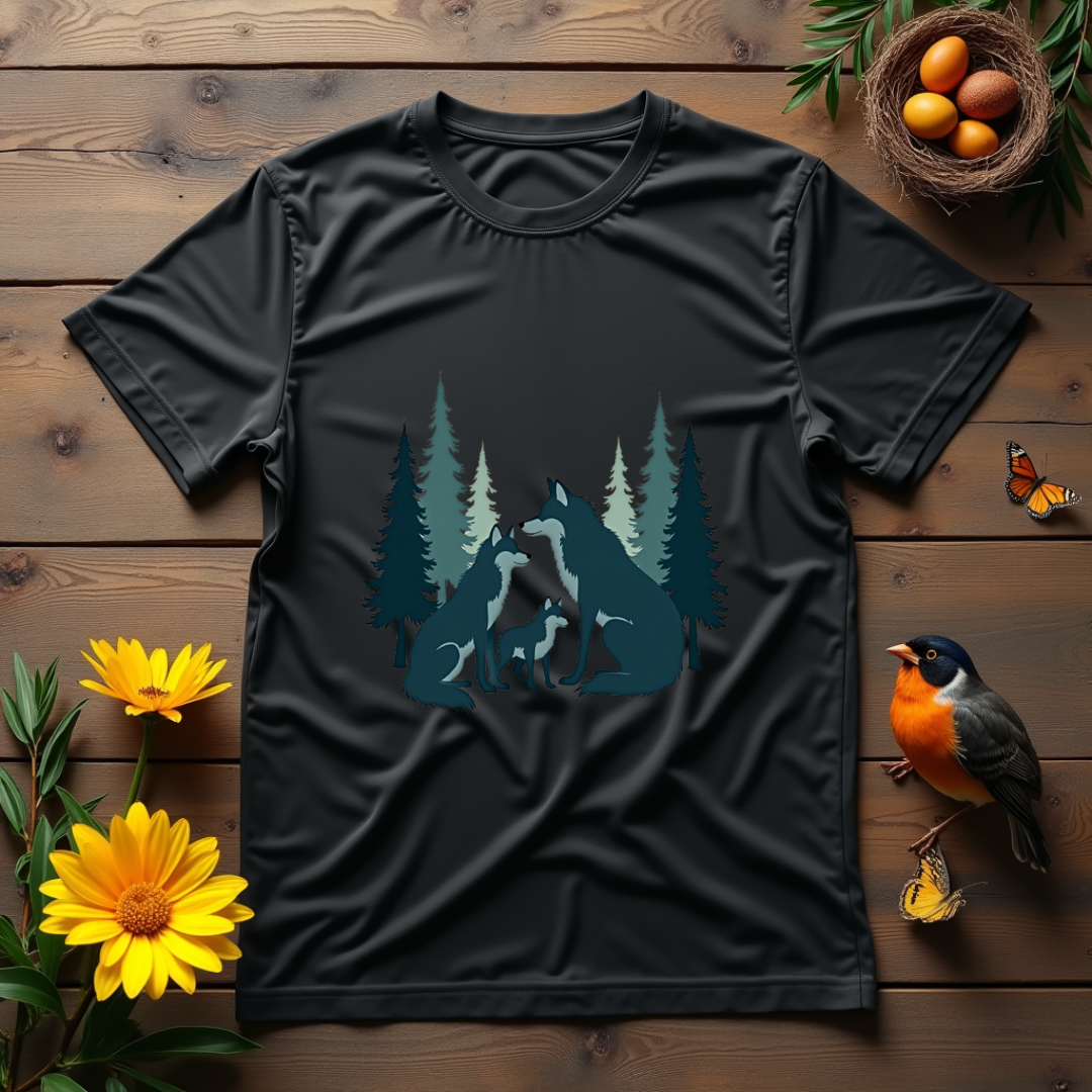 Serene Wolves Graphic Softstyle T-Shirt