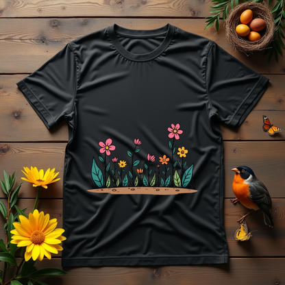 Flowers dance in bright colors  Softstyle T-Shirt