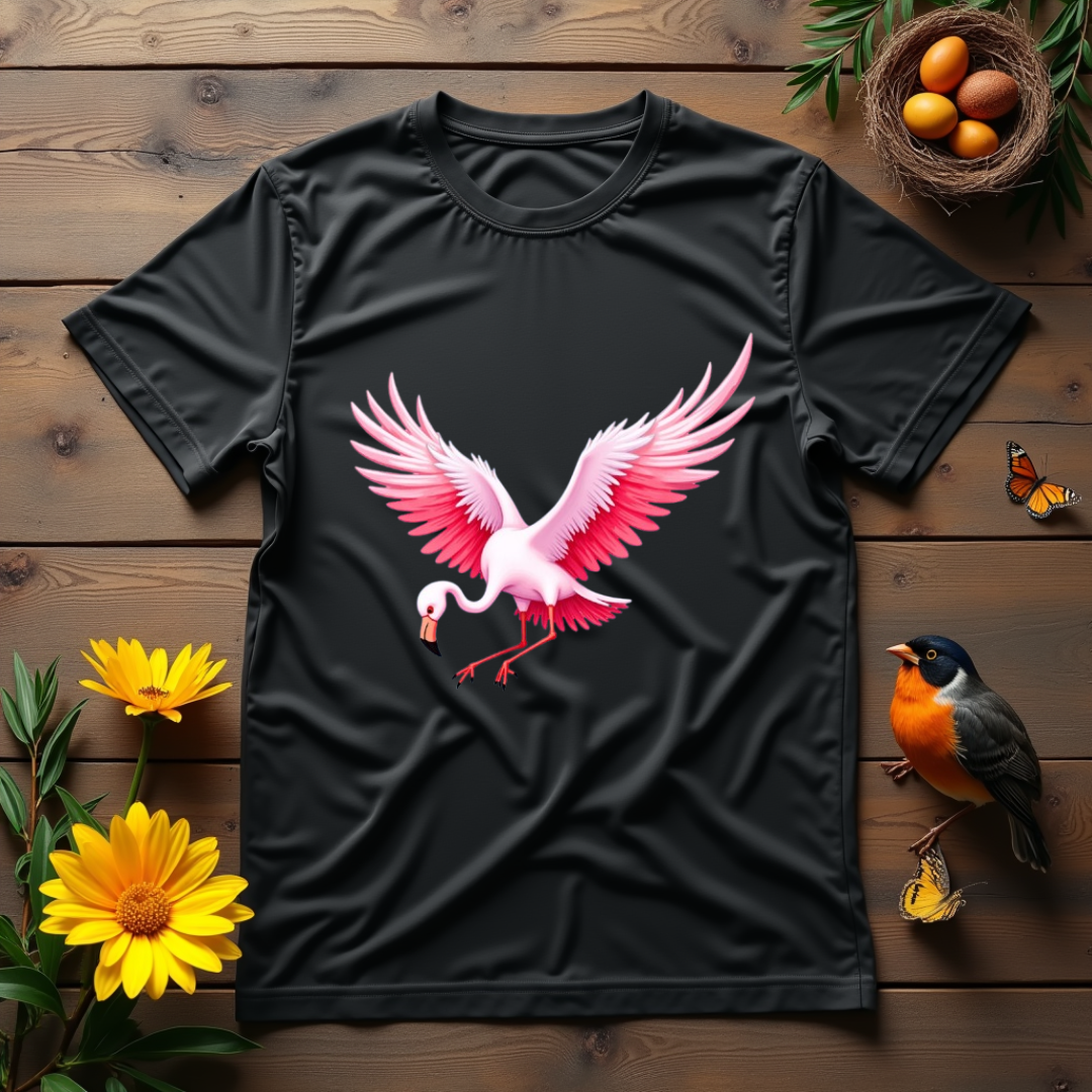 Flamingo, Flight of Flame Graphic Softstyle T-Shirt