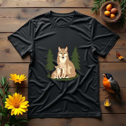 Wolf Family, Silent Watch Graphic Softstyle T-Shirt