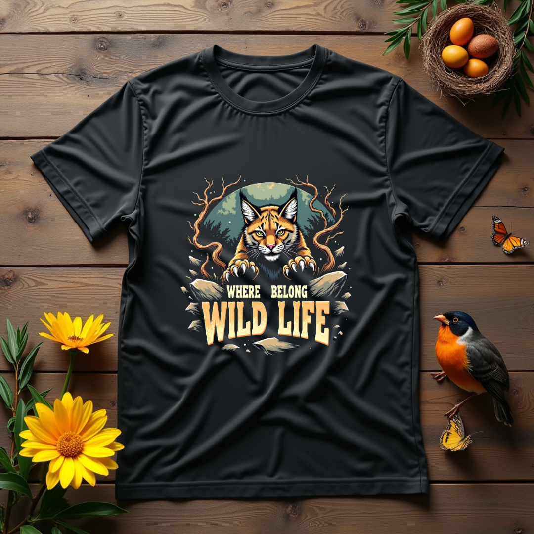 Wild Pounce Graphic Softstyle T-Shirt- Cat Lovers