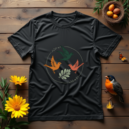 Dancing Birds Graphic Softstyle T-Shirt