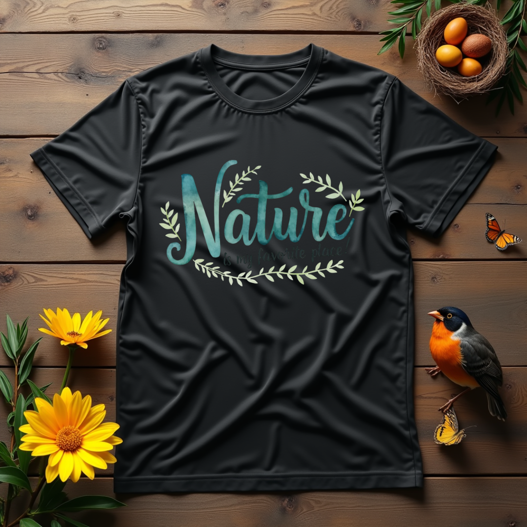 Tranquil Watercolor Nature Softstyle T-Shirt –