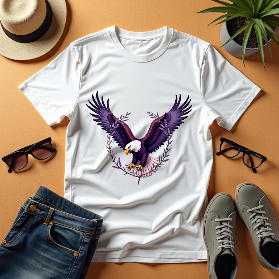 Botanical Eagle Graphic Softstyle T-Shirt