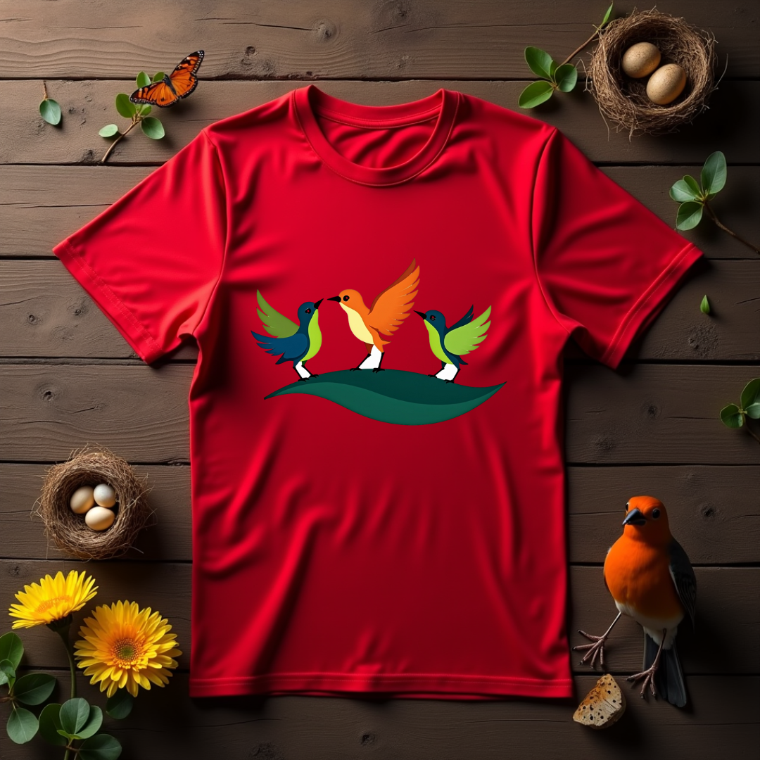 Dance of Birds Graphic Softstyle T-Shirt