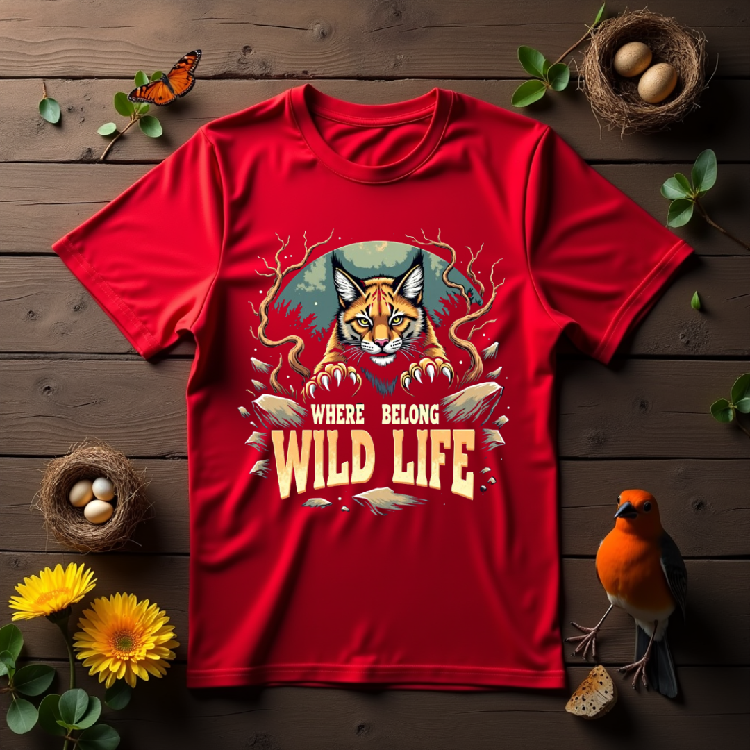 Wild Pounce Graphic Softstyle T-Shirt- Cat Lovers