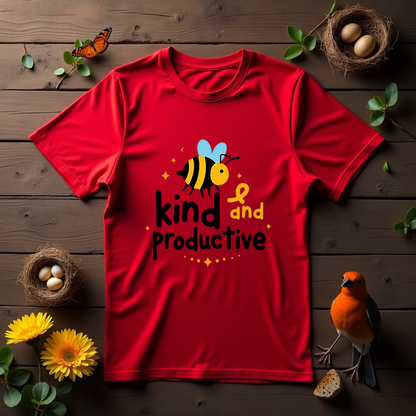 Bee Kind and productive Softstyle T-Shirt