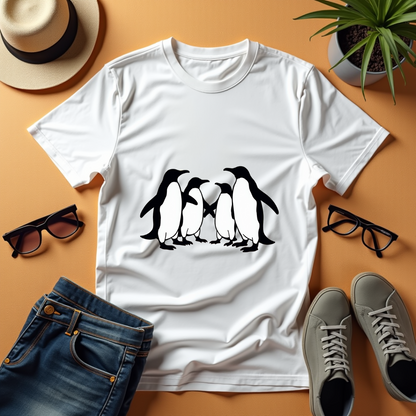 Dance Penguins Graphic Softstyle T-Shirt