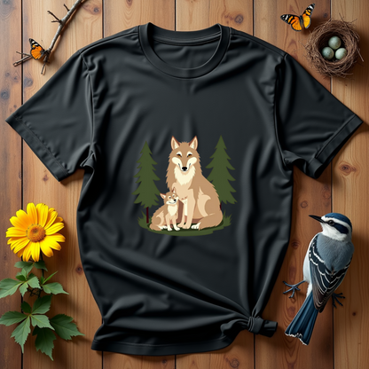 Wolf Family, Silent Watch Graphic Softstyle T-Shirt