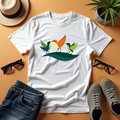 Dance of Birds Graphic Softstyle T-Shirt