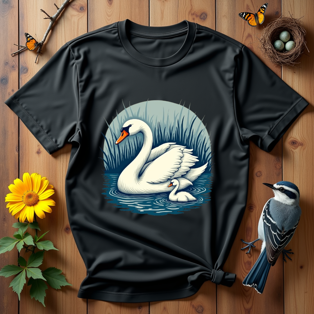 Cozy Swan Graphic Softstyle T-Shirt