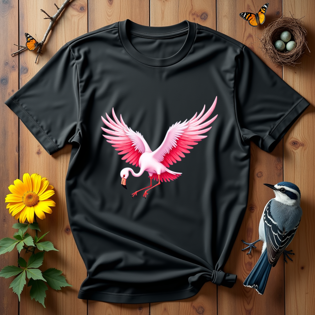 Flamingo, Flight of Flame Graphic Softstyle T-Shirt