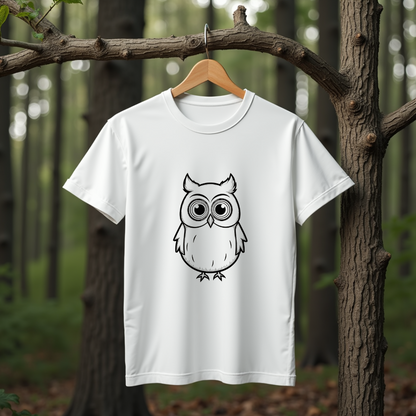 Wise Owl Eyes Graphic Softstyle T-Shirt