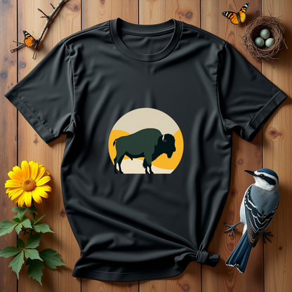 Bison Abstract Graphic Softstyle T-Shirt