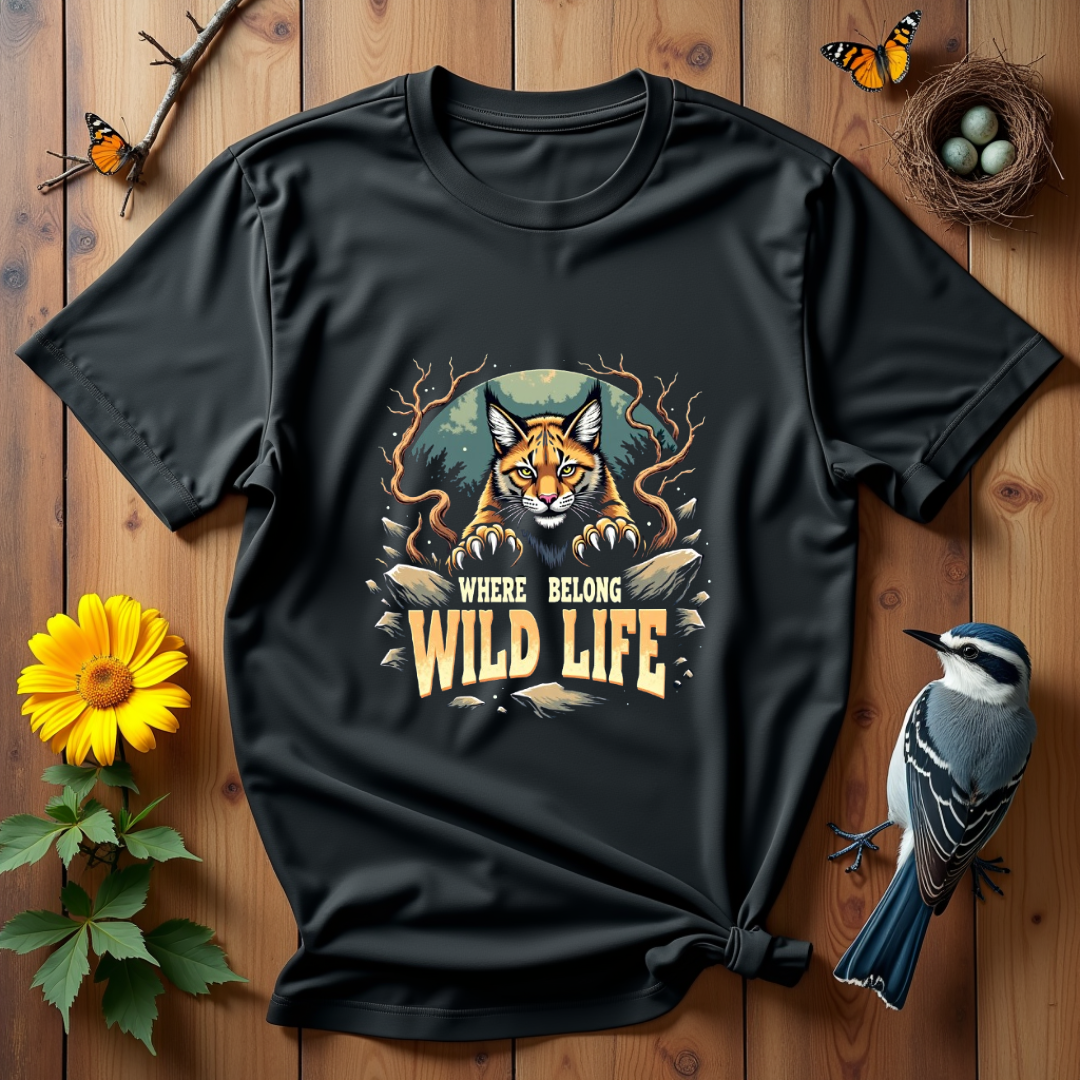 Wild Pounce Graphic Softstyle T-Shirt- Cat Lovers