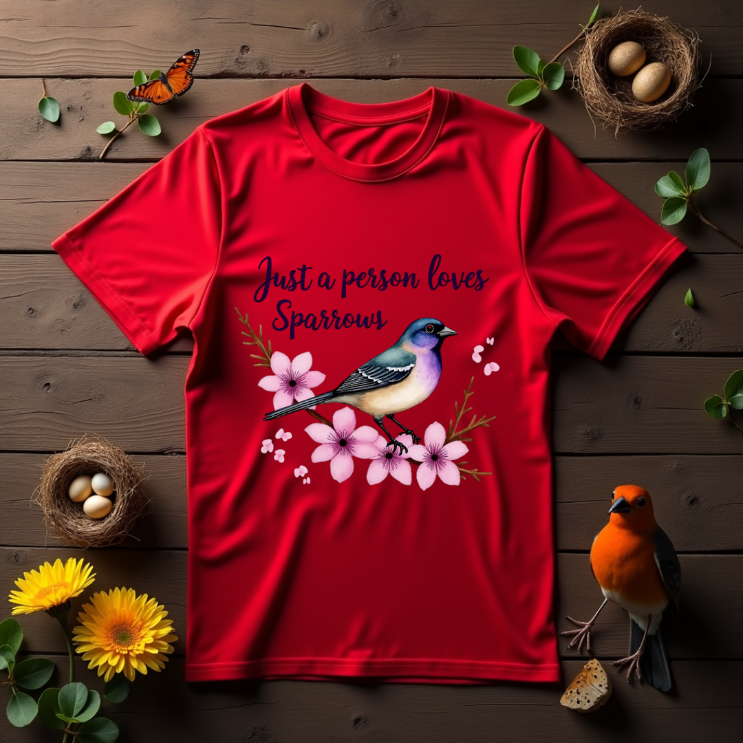 Sparrow Bliss Softstyle T-Shirt – Birds Lover's