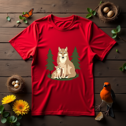 Wolf Family, Silent Watch Graphic Softstyle T-Shirt