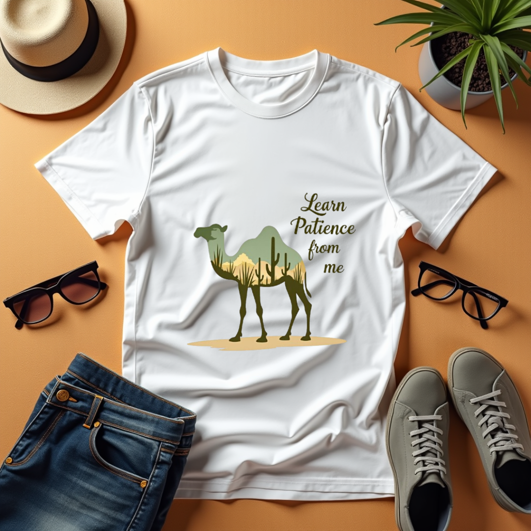 Camel Serenity Graphic Softstyle T-Shirt