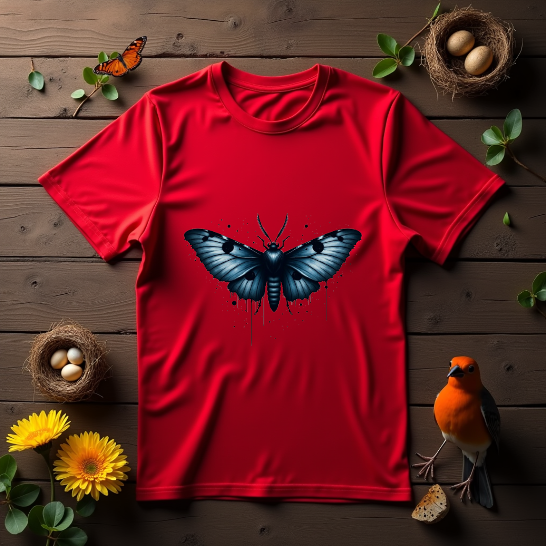 Grunge Moth Softstyle T-Shirt