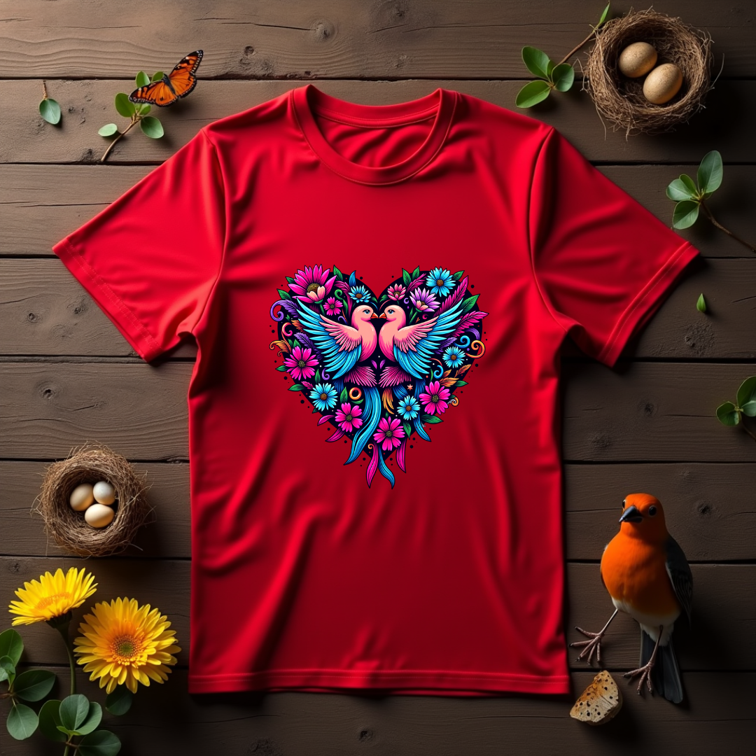 Love Birds Softstyle T-Shirt – Birds Lover's