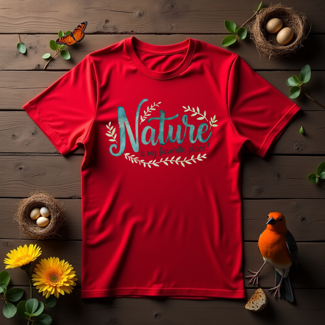 Tranquil Watercolor Nature Softstyle T-Shirt –