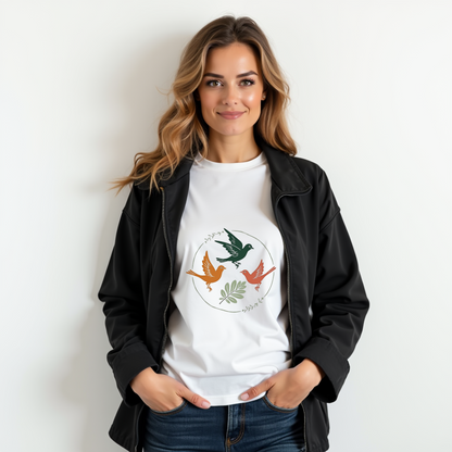 Dancing Birds Graphic Softstyle T-Shirt