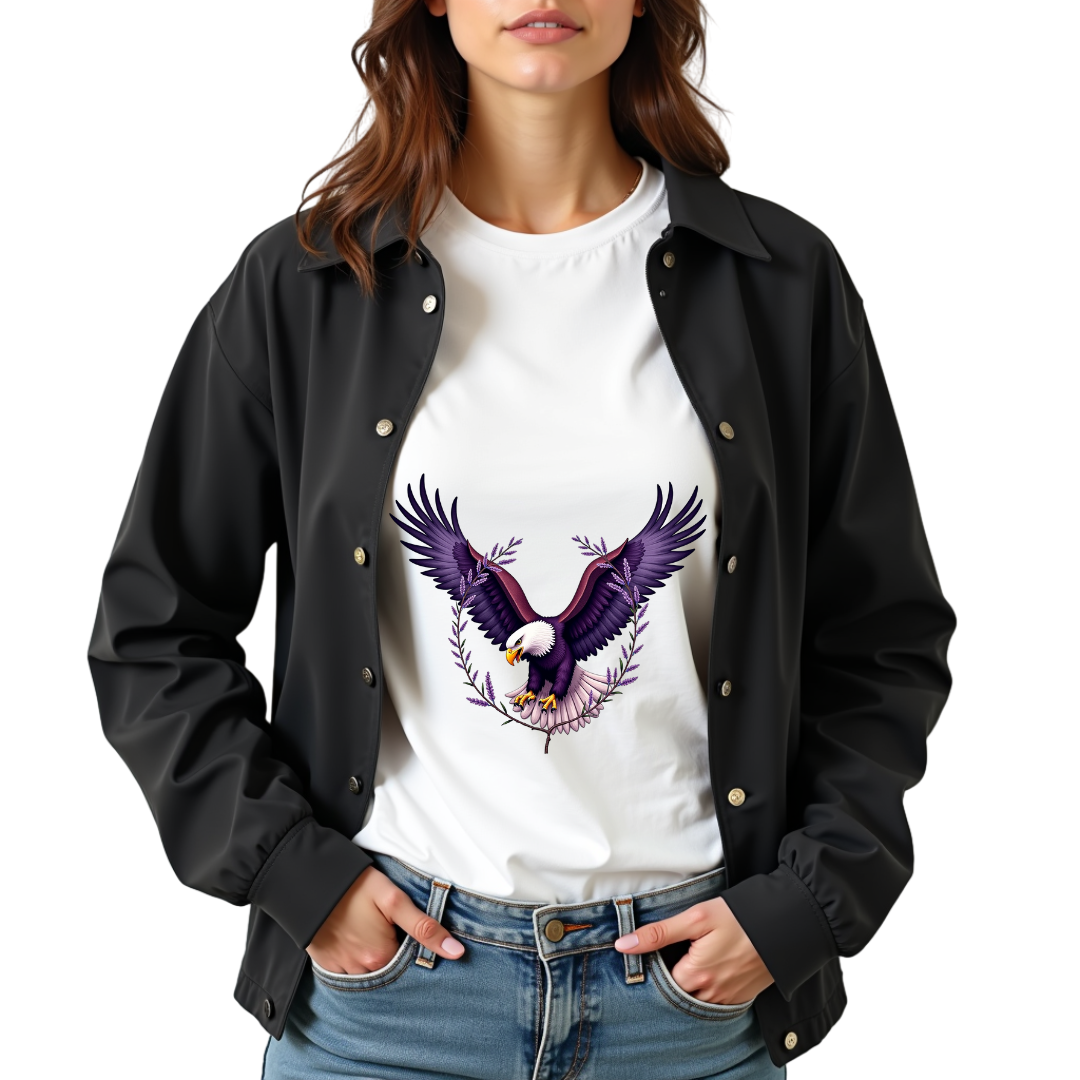 Botanical Eagle Graphic Softstyle T-Shirt