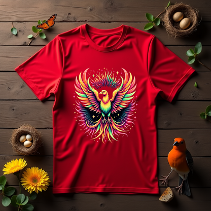 Psychedelic Motion Bird Softstyle T-Shirt