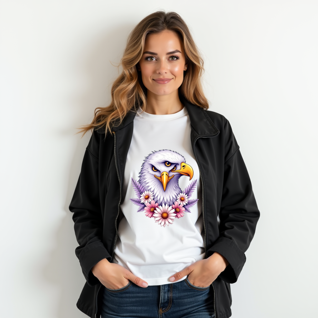 Eeagle heads Graphic Unisex Softstyle T-Shirt – Nature Lover's Apparel