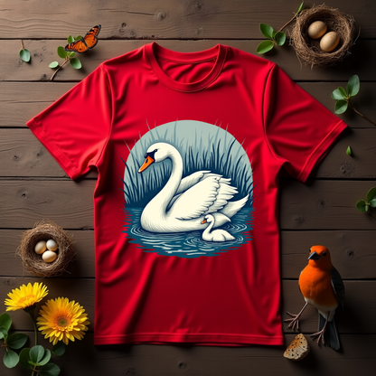 Cozy Swan Graphic Softstyle T-Shirt