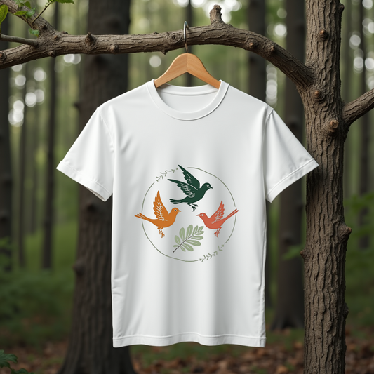 Dancing Birds Graphic Softstyle T-Shirt