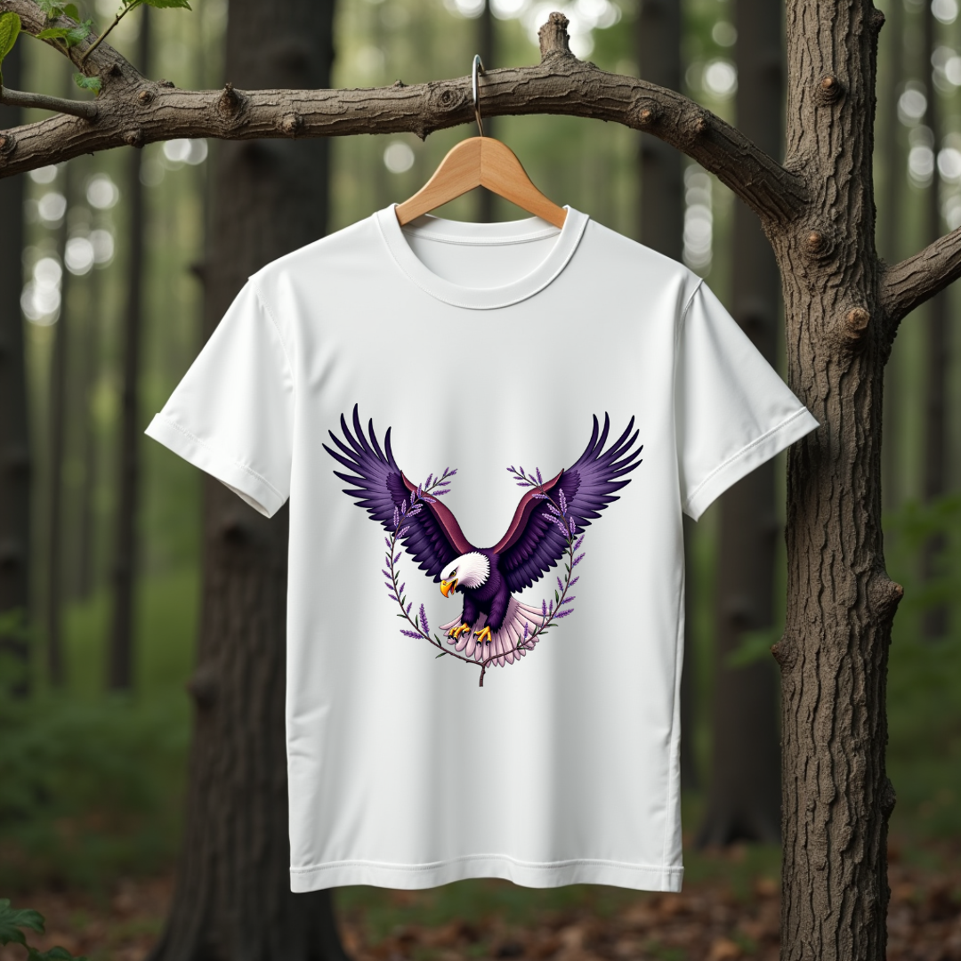 Botanical Eagle Graphic Softstyle T-Shirt