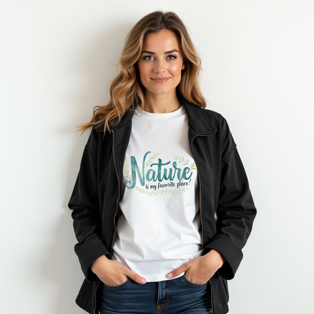 Tranquil Watercolor Nature Softstyle T-Shirt –