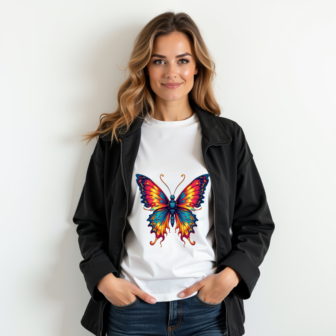 Vibrant colors Butterfly Softstyle T-Shirt