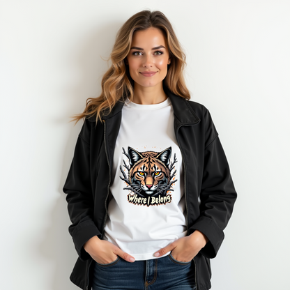 Wild Spirit Graphic Softstyle T-Shirt- Cat Lovers