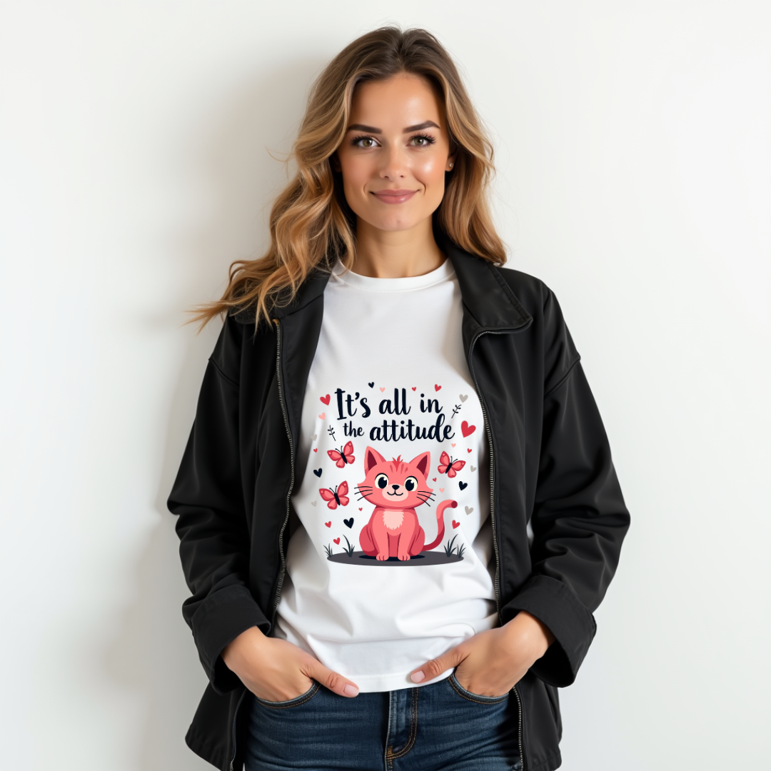 Attitude Cat Softstyle T-Shirt –