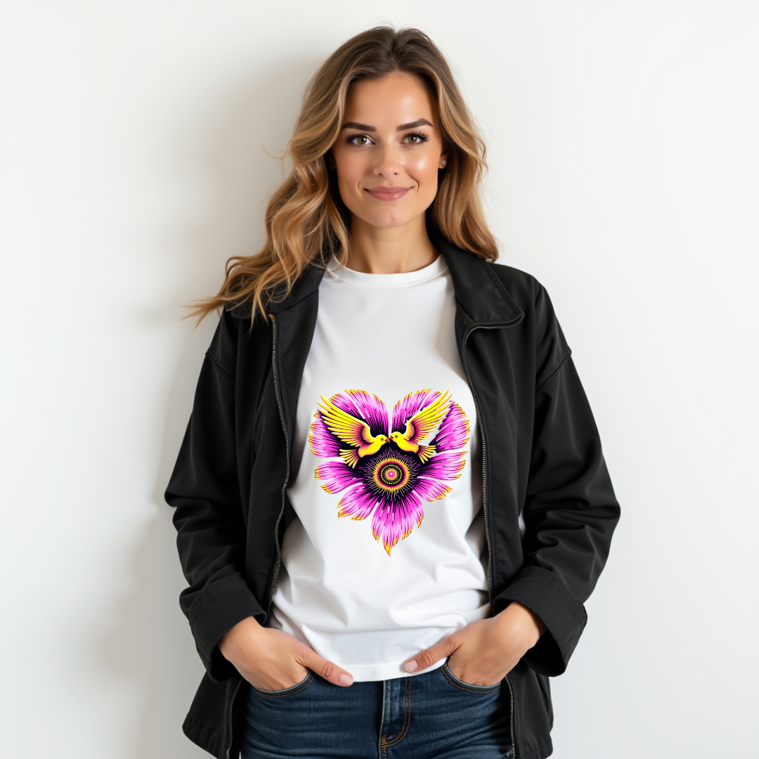 Psychedelic Heart Softstyle T-Shirt