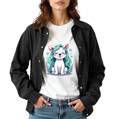 Mermaid Pooch Graphic Softstyle T-Shirt