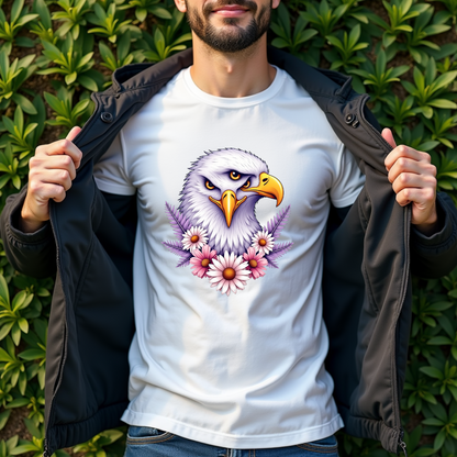 Eeagle heads Graphic Unisex Softstyle T-Shirt – Nature Lover's Apparel