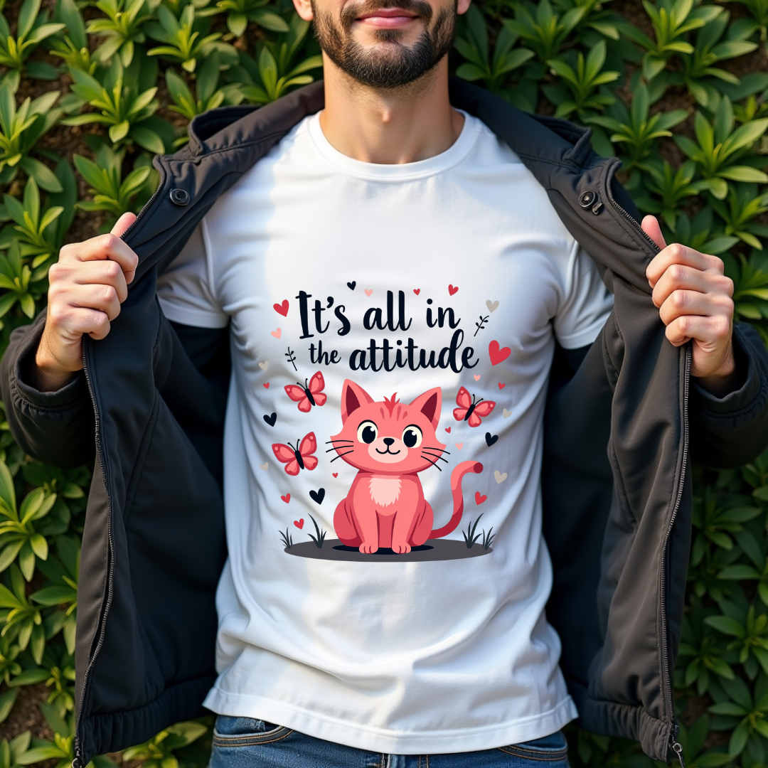 Attitude Cat Softstyle T-Shirt –